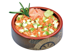 Q6 chirachi tartare de saumon et avocat